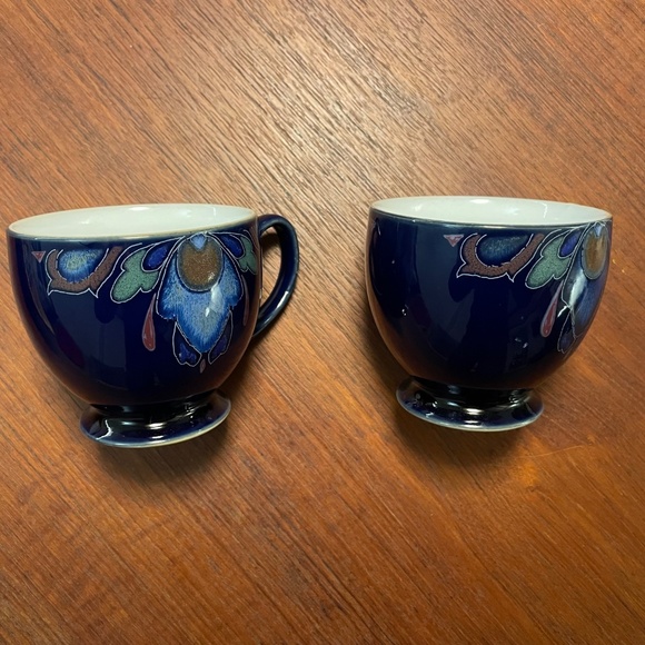 Set of 2 art nouveau Denby Cups (discontinued Baroque pattern) - Picture 4 of 5